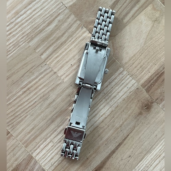 Emporio Armani Vintage Ladies Watch Solid Stainless Bracelet Case Black Dial main image 8
